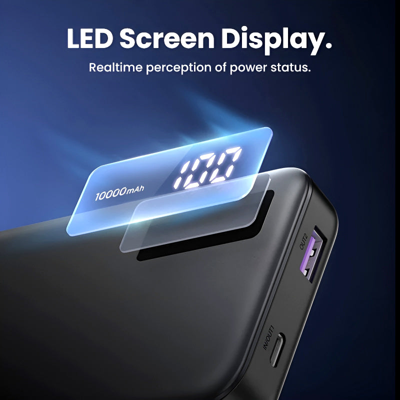 UGREEN PB311 10000mAh, Two-Way Fast Charging, Portable Power Bank (PD 20W)