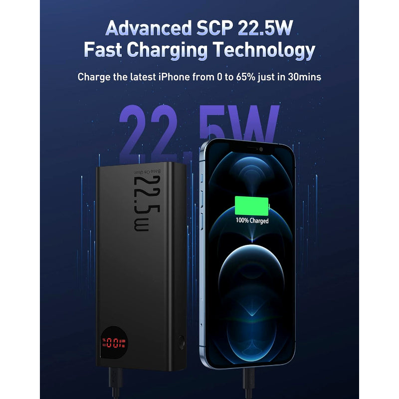 Baseus Adaman 20000mAh, QC Fast Charging Power Bank (PD 22.5W)