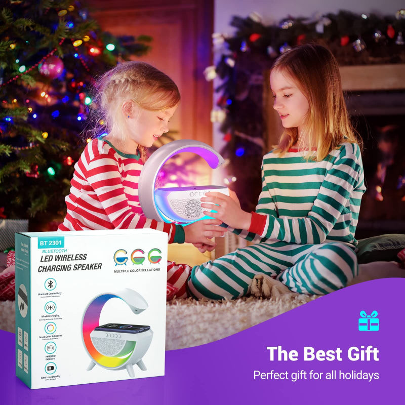 BT-2301 Wireless Phone Charger, Bluetooth Speaker (FM, RGB)