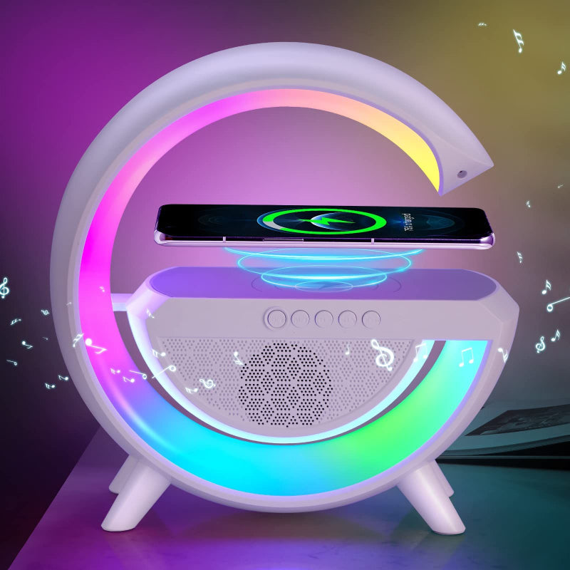 BT-2301 Wireless Phone Charger, Bluetooth Speaker (FM, RGB)