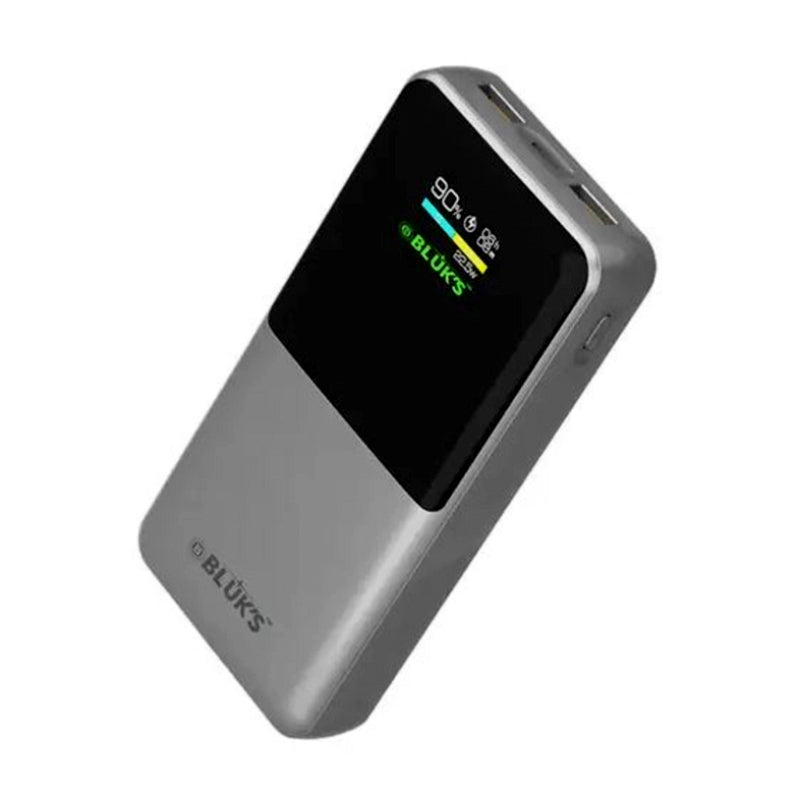 BLUK’S BX-302 20000mAh (22.5W PD Fast Charging, Qualcomm 3.0, Dual USB and LCD)