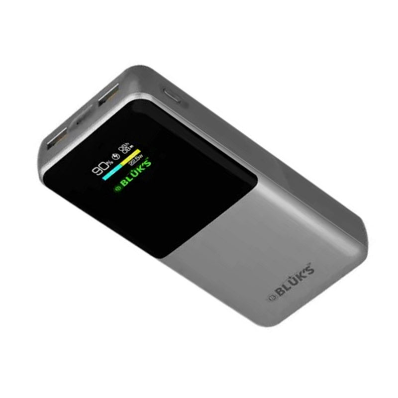 BLUK’S BX-302 20000mAh (22.5W PD Fast Charging, Qualcomm 3.0, Dual USB and LCD)