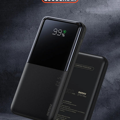 RPP-623 Remax 20000mAh, Multi-Device Compatibility Powerbank (LED, PD20W+QC22.5W Fast Charging)