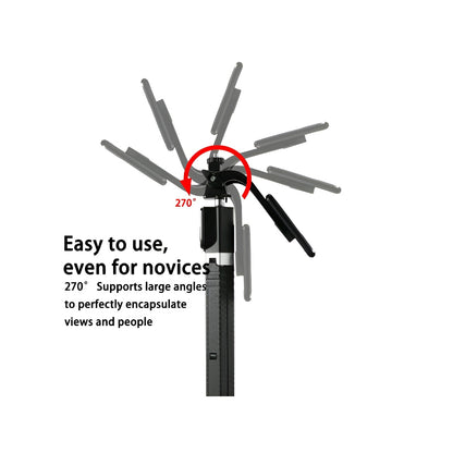 BD-17 Wireless Selfie Stick & Tripod Stand (1.7M, Bluetooth connectivity, foldable)