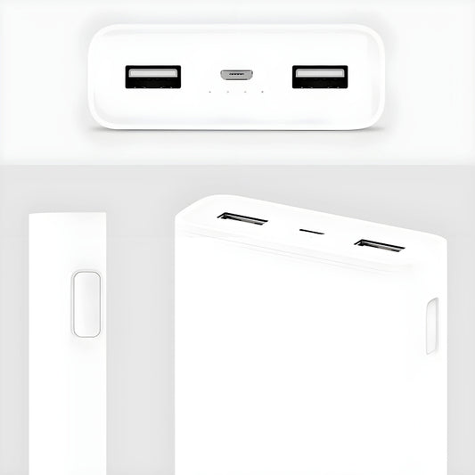 High-Capacity 5000mAh, Portable Power Bank (Dual USB Outputs)