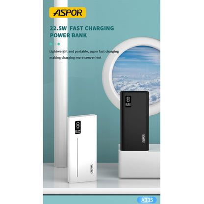 ASPOR A335 10000mAh, Super-Fast Charging Power Bank (PD 22.5W)