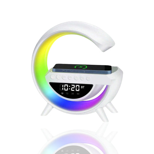 BT-3401 Wireless Phone Charger Bluetooth Speaker (LED, RGB, Alarm, FM)