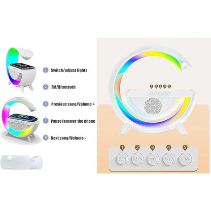 BT-2301 Wireless Phone Charger, Bluetooth Speaker (FM, RGB)