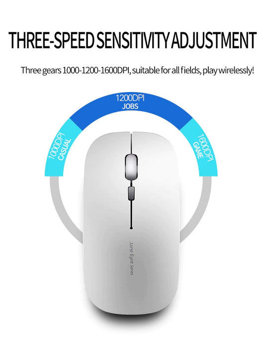Jane Eyre Series Super Slim Wireless Mouse (2.4G, 1600 DPI)