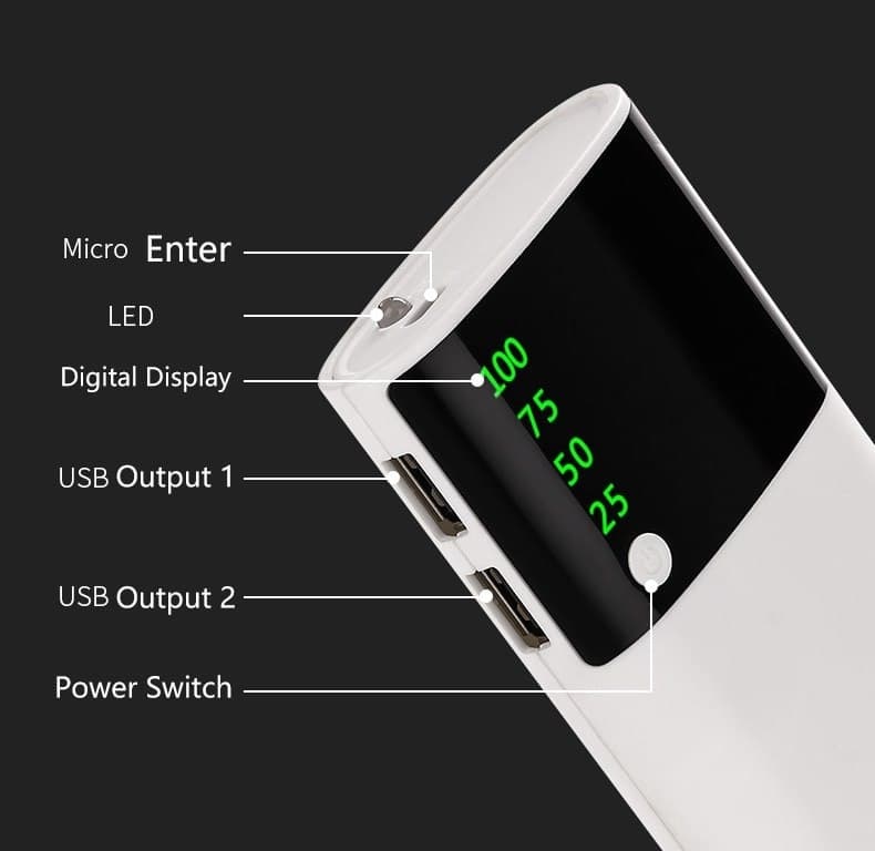 5000mAh Power Bank (LED Display)